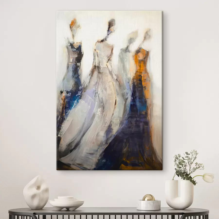 murales de pared Elegantes siluetas femeninas abstractas s48180