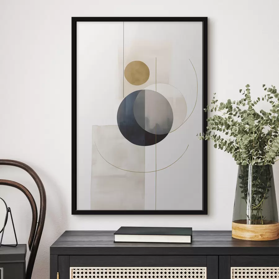 murales de pared Resumen con círculos f48018