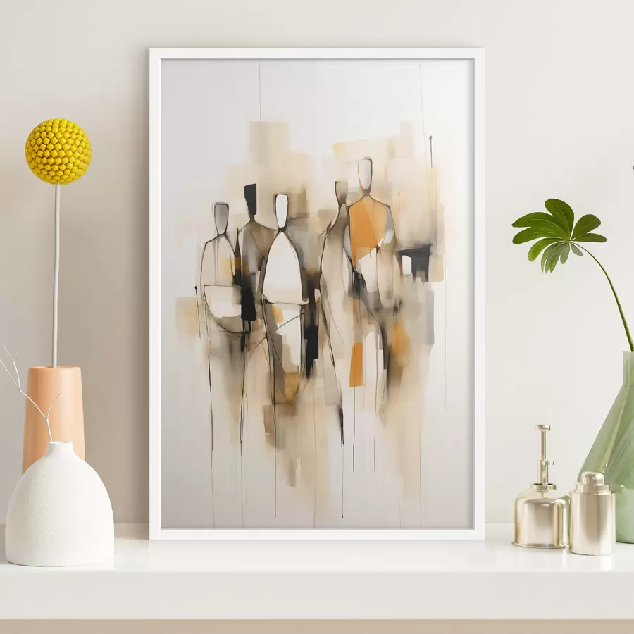 murales de pared siluetas abstractas f48019