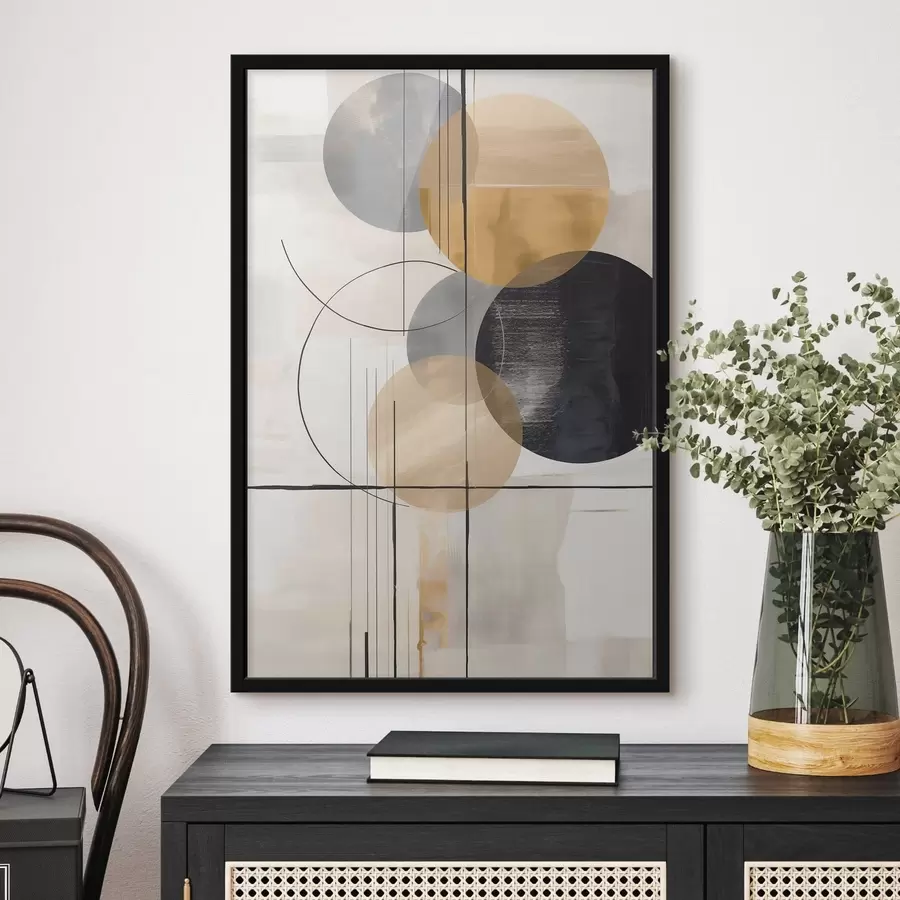 murales de pared Resumen con círculos f48172