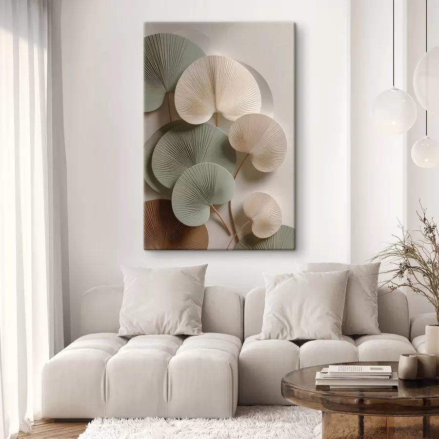 murales de pared Composición abstracta con hojas s48225