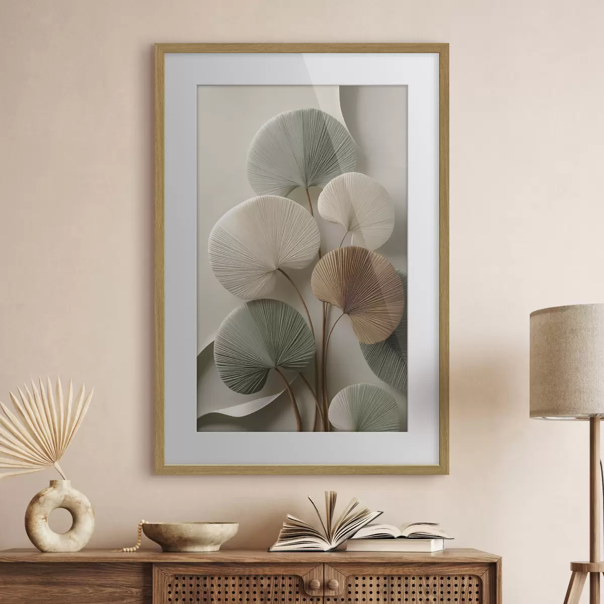 Poster Ramo de hojas plegadas f48224