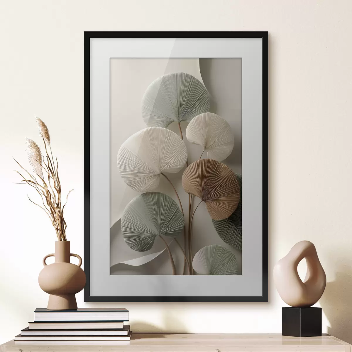 Poster Ramo de hojas plegadas f48224