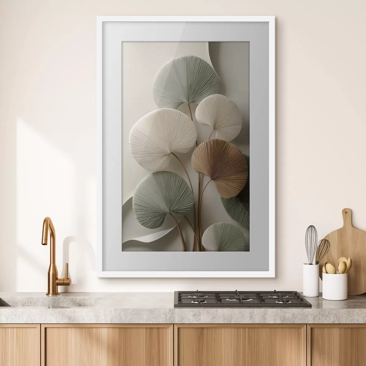 Poster Ramo de hojas plegadas f48224