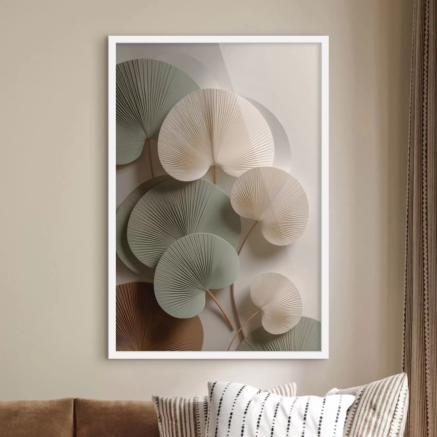 murales de pared Composición abstracta con hojas f48225