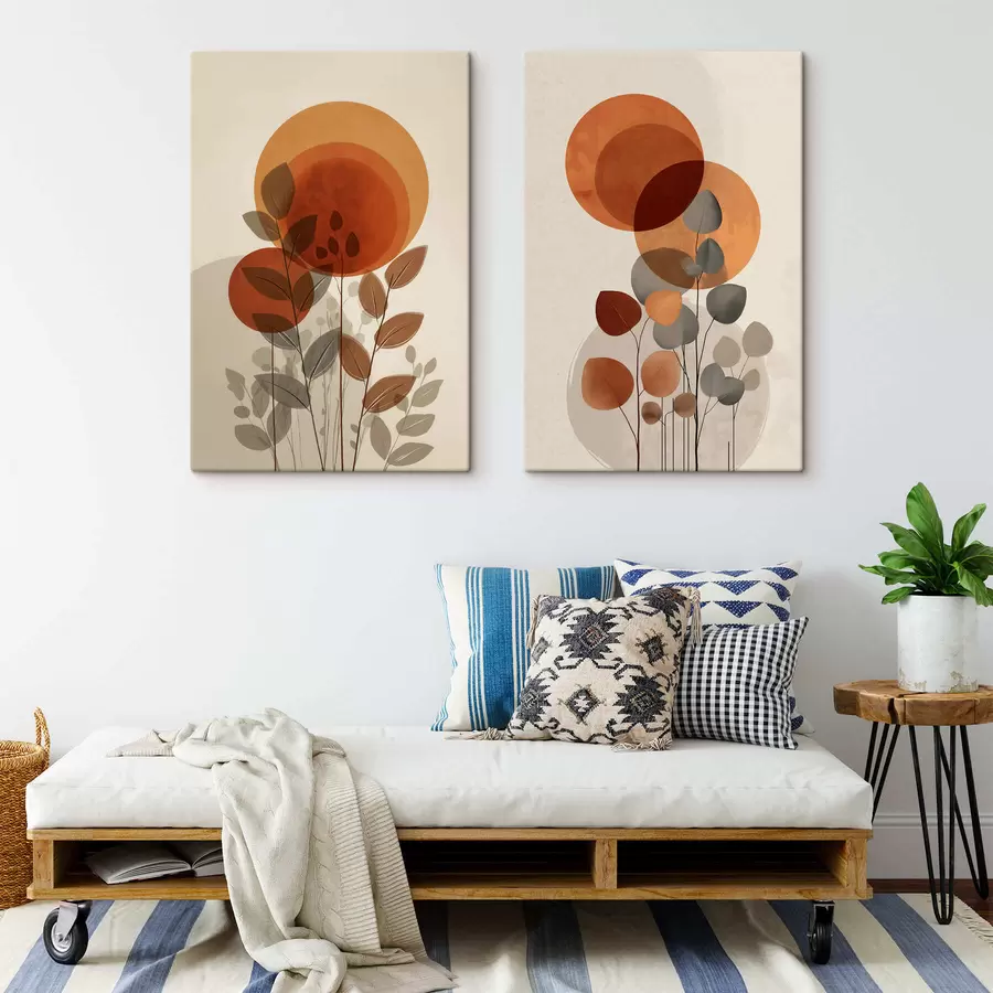 murales de pared Hojas abstractas m30158