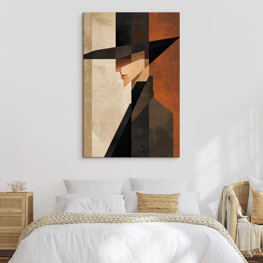 murales de pared Retrato abstracto geométrico s48230