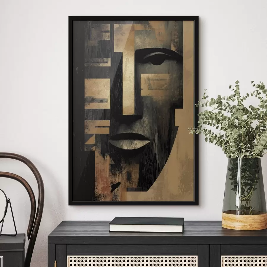 murales de pared Cara abstracta f48249