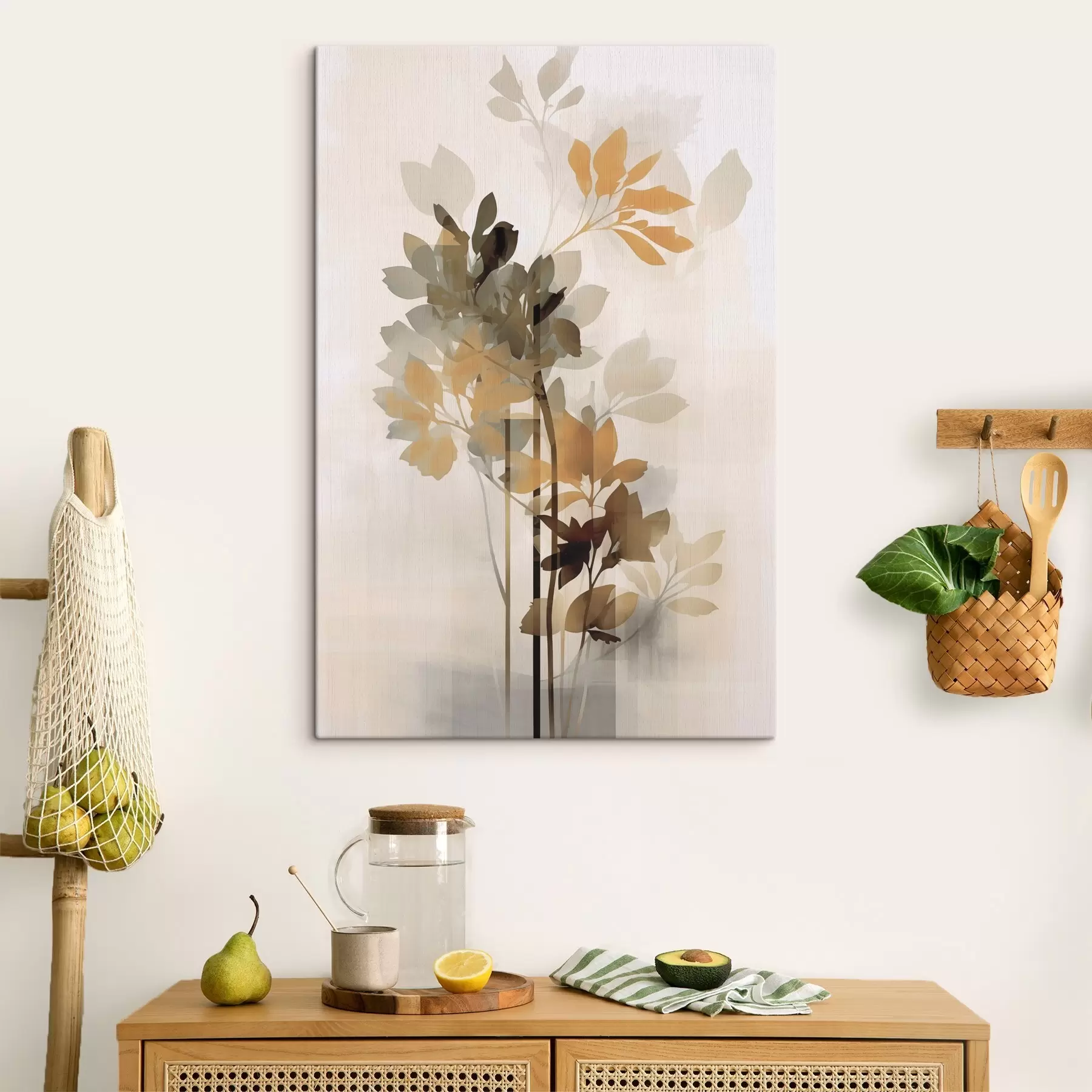 murales de pared Abstracción vegetal s48267