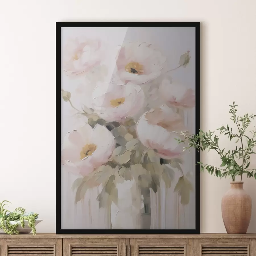 murales de pared Flores abstractas en un jarrón f48264