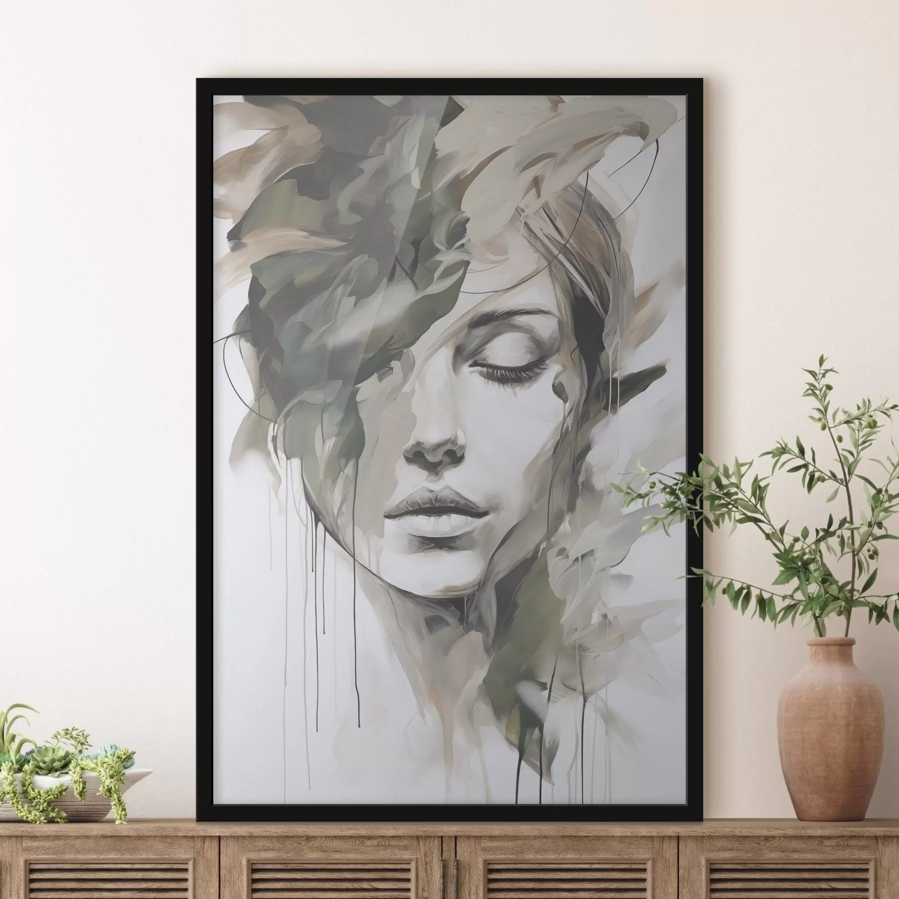 murales de pared Retrato abstracto f48269