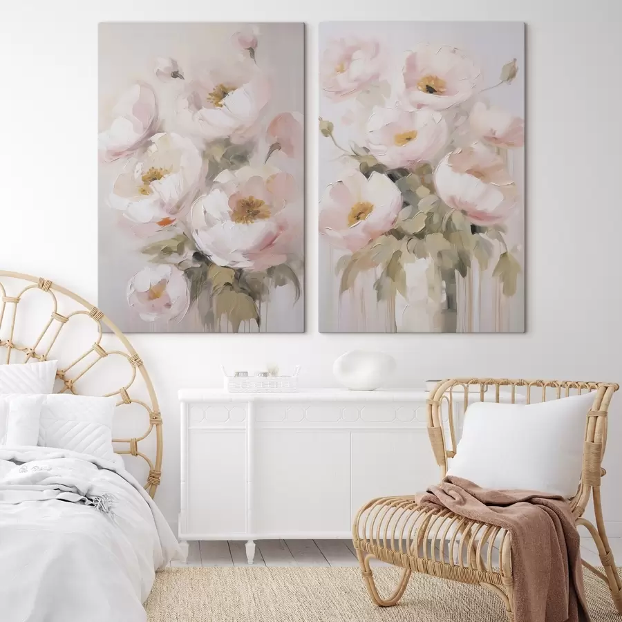 murales de pared Flores abstractas imitación de pintura m30166