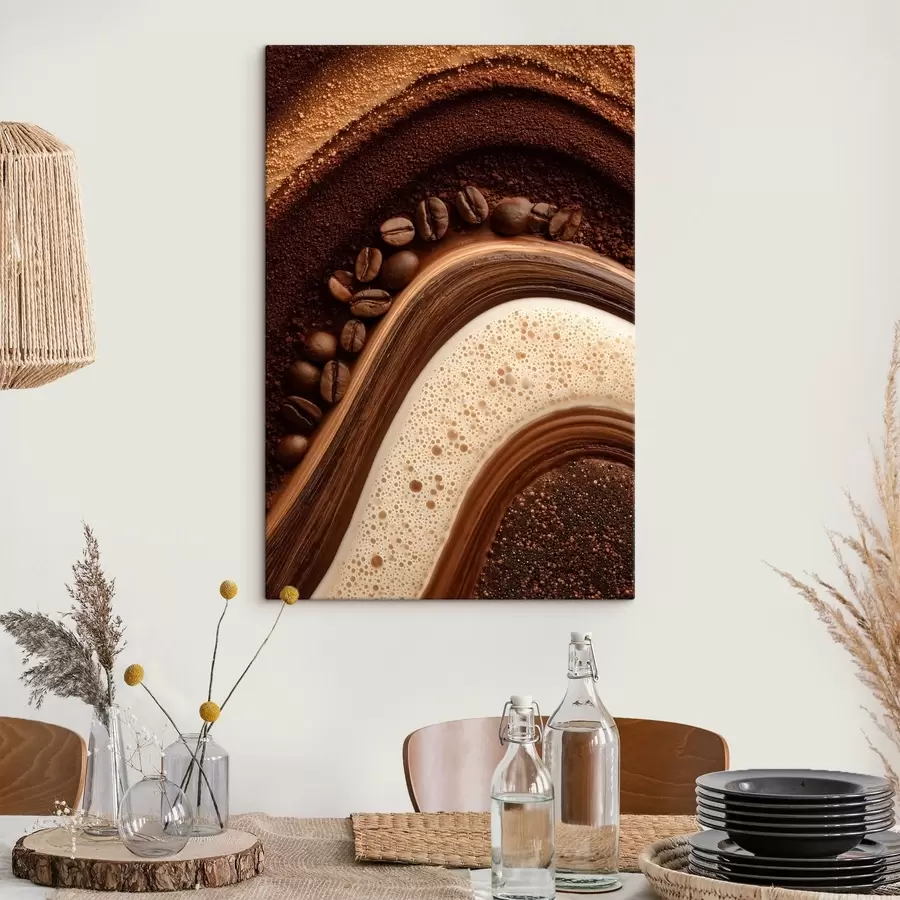 murales de pared capas de café s47959