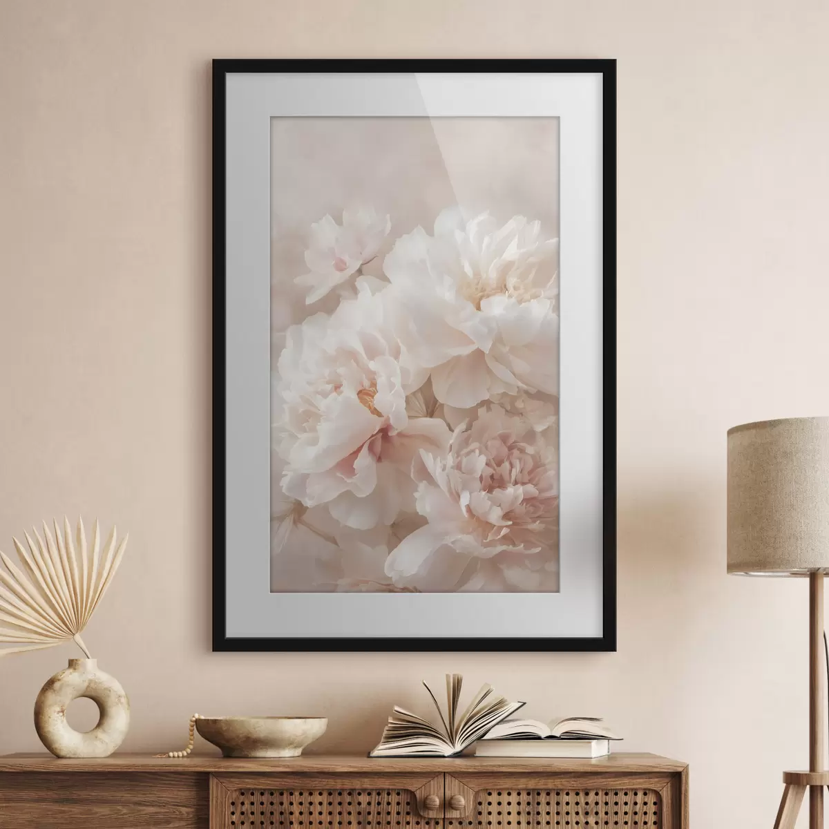 Poster exuberantes peonías rosas f47953