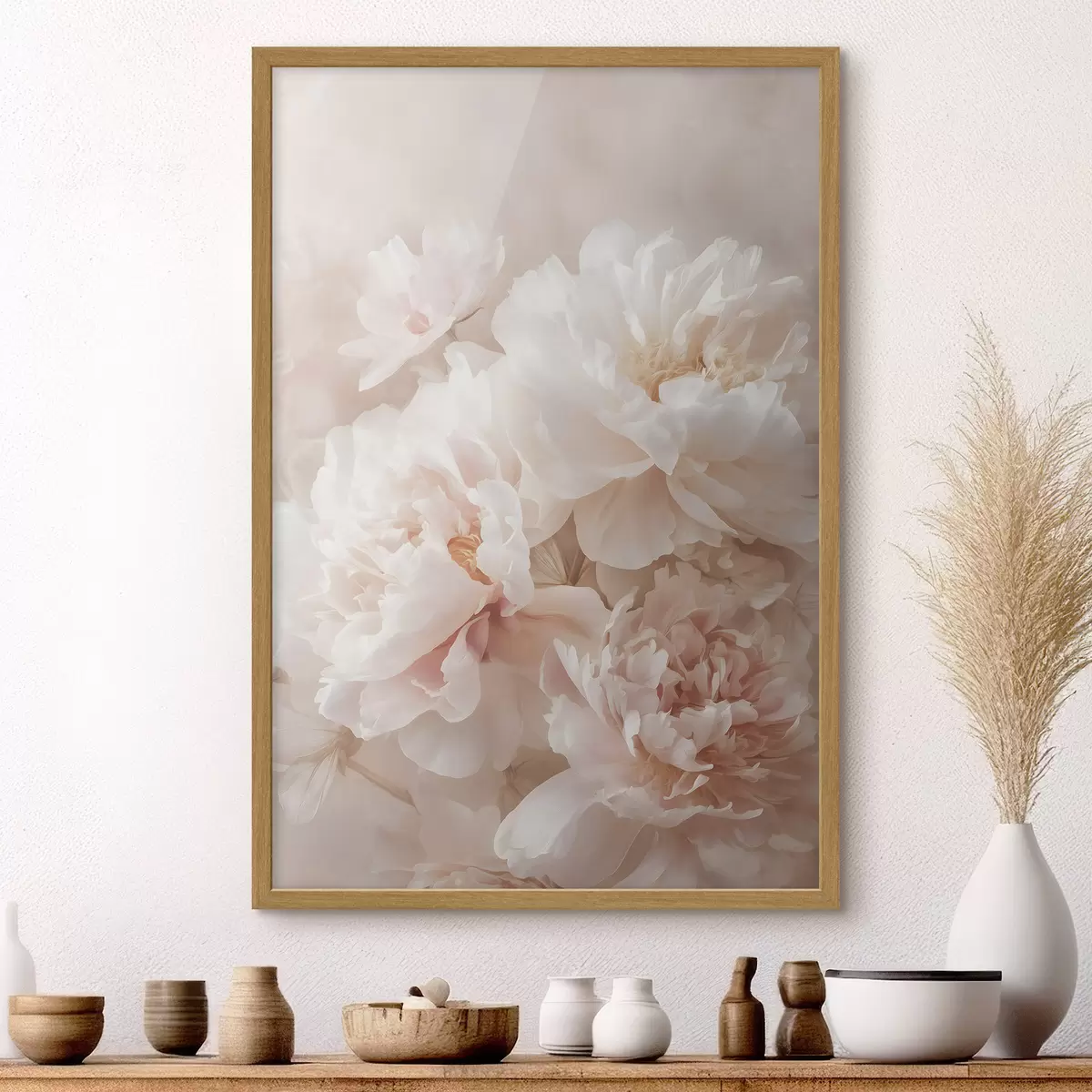 Poster exuberantes peonías rosas f47953