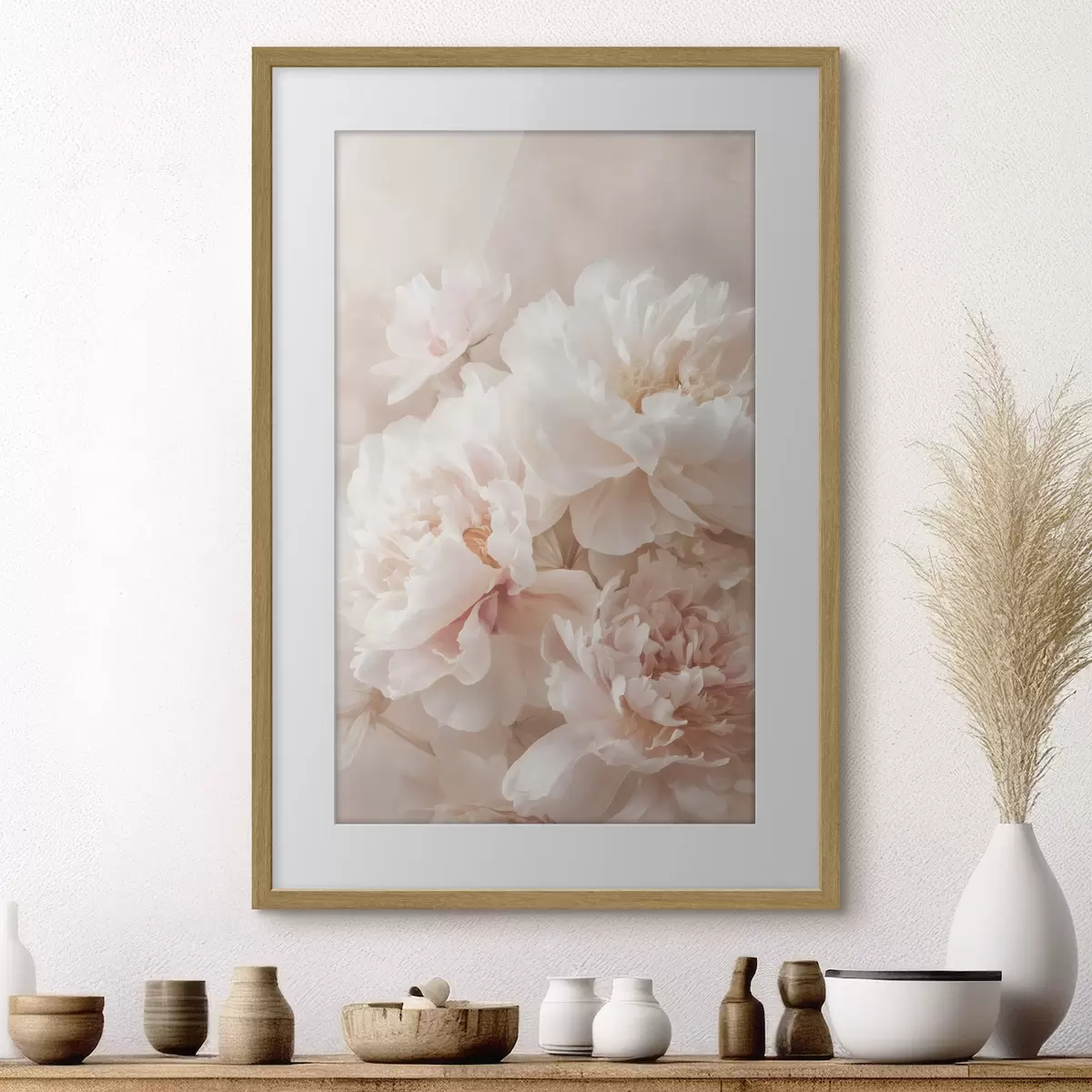 Poster exuberantes peonías rosas f47953