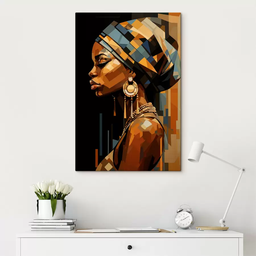 murales de pared Retrato abstracto de una mujer s48299