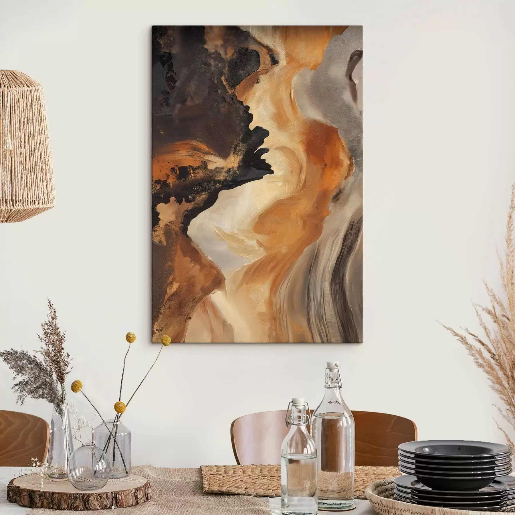 murales de pared Pinceladas abstractas s48302