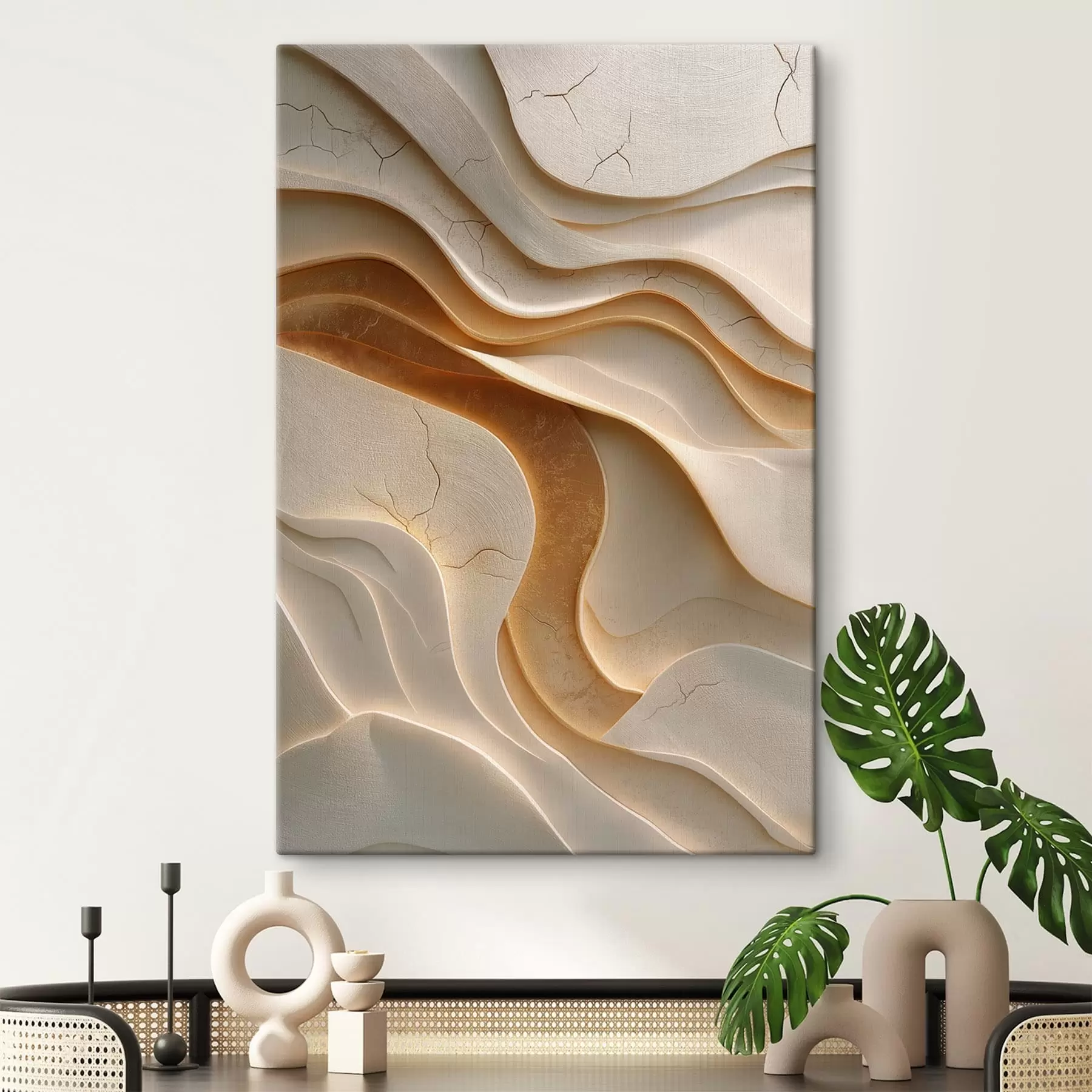 murales de pared Ondas abstractas s48314