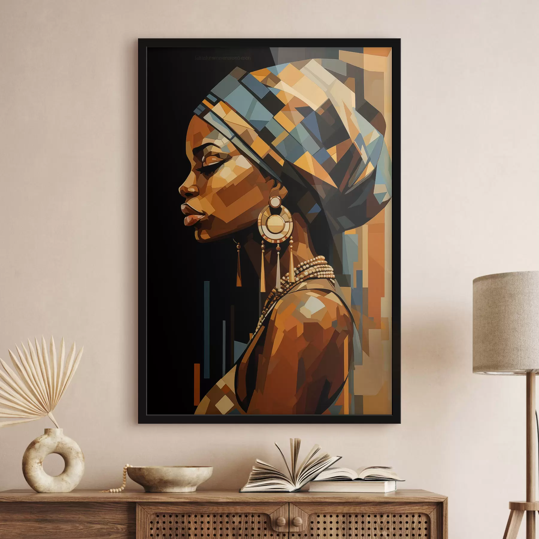 murales de pared Retrato abstracto de una mujer f48299