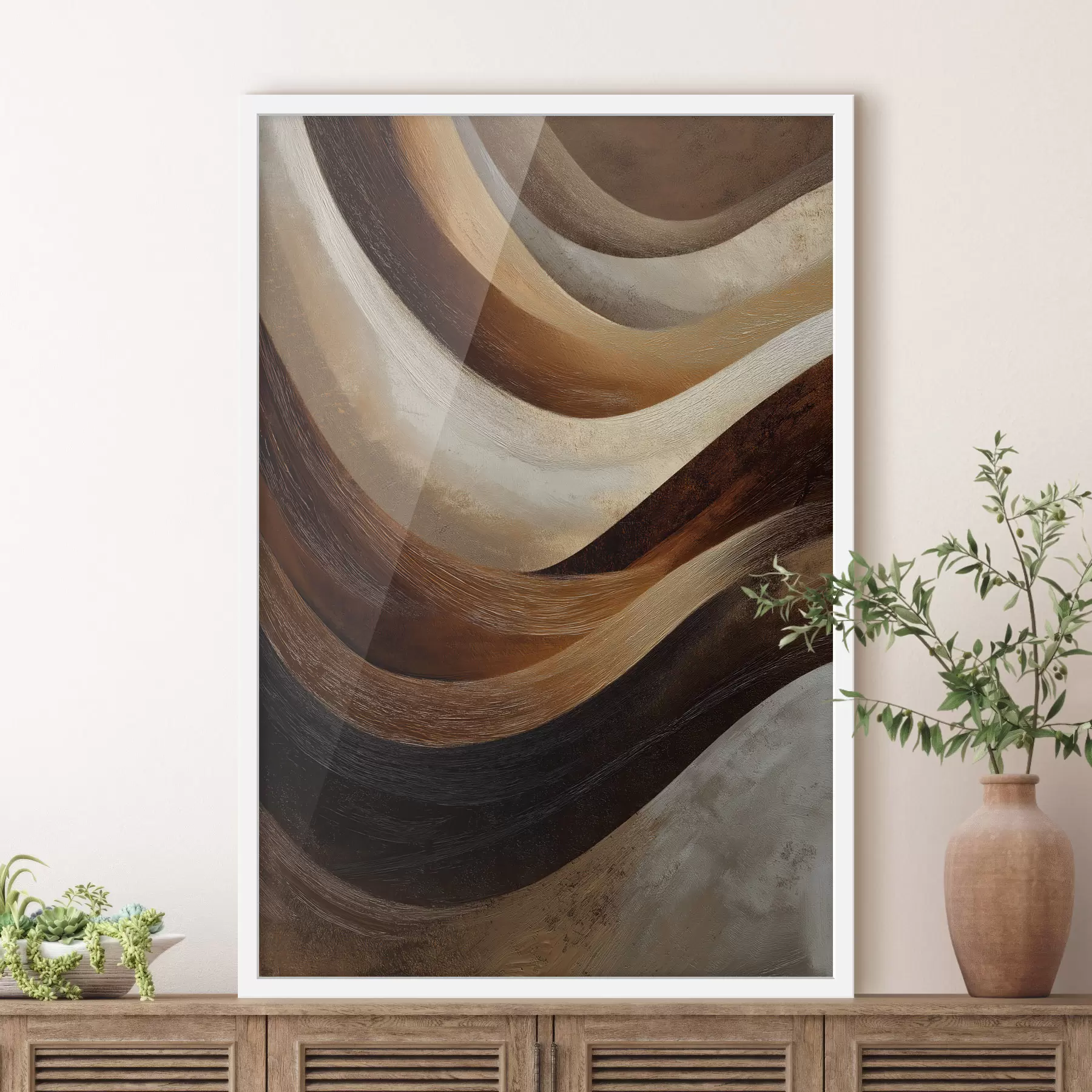 murales de pared Ondas abstractas f48301