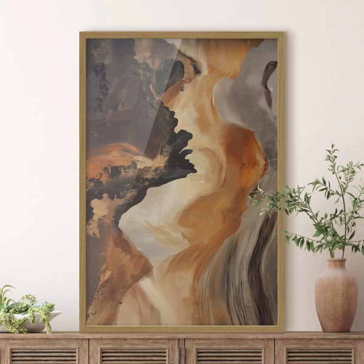 Poster Río de ámbar f48302