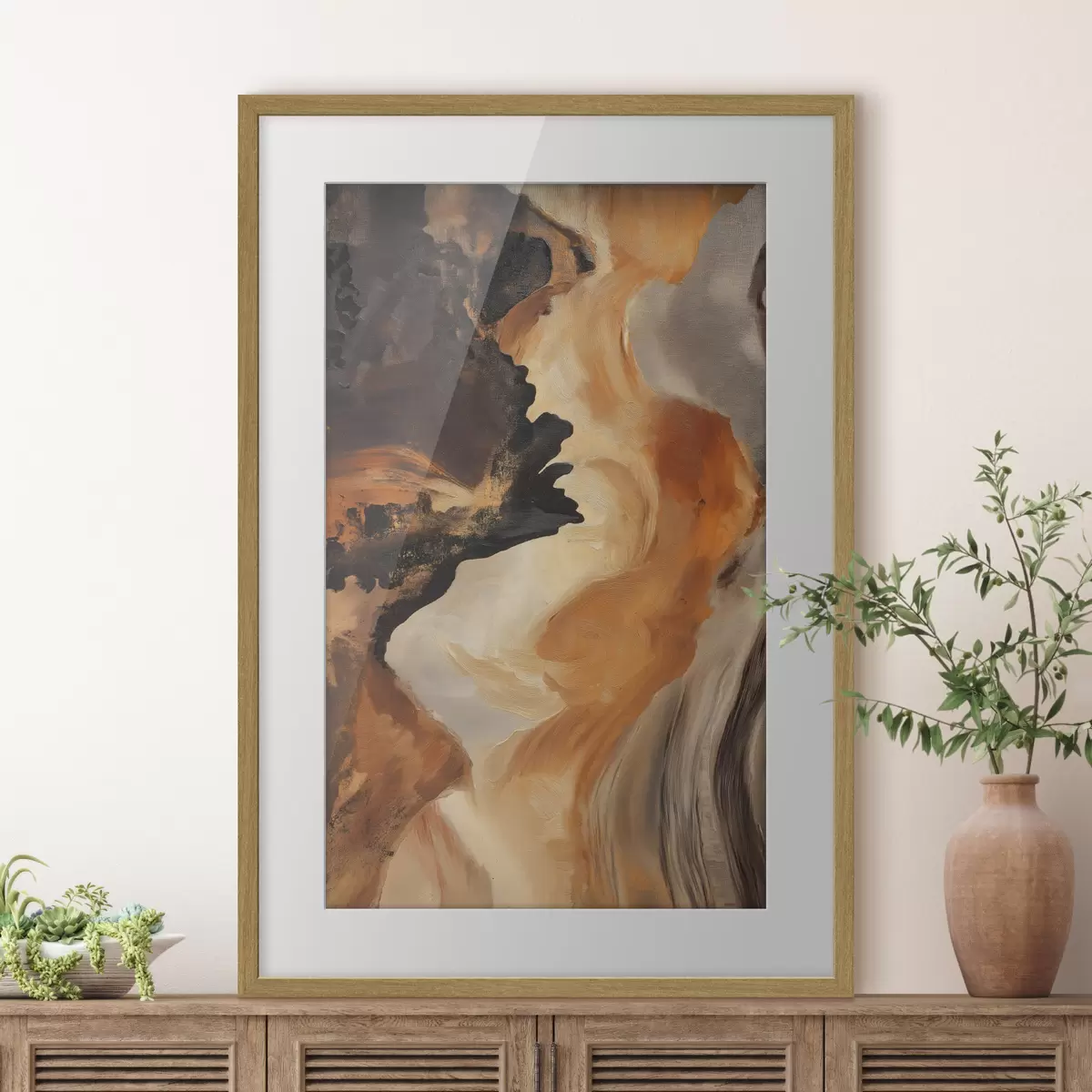 Poster Río de ámbar f48302