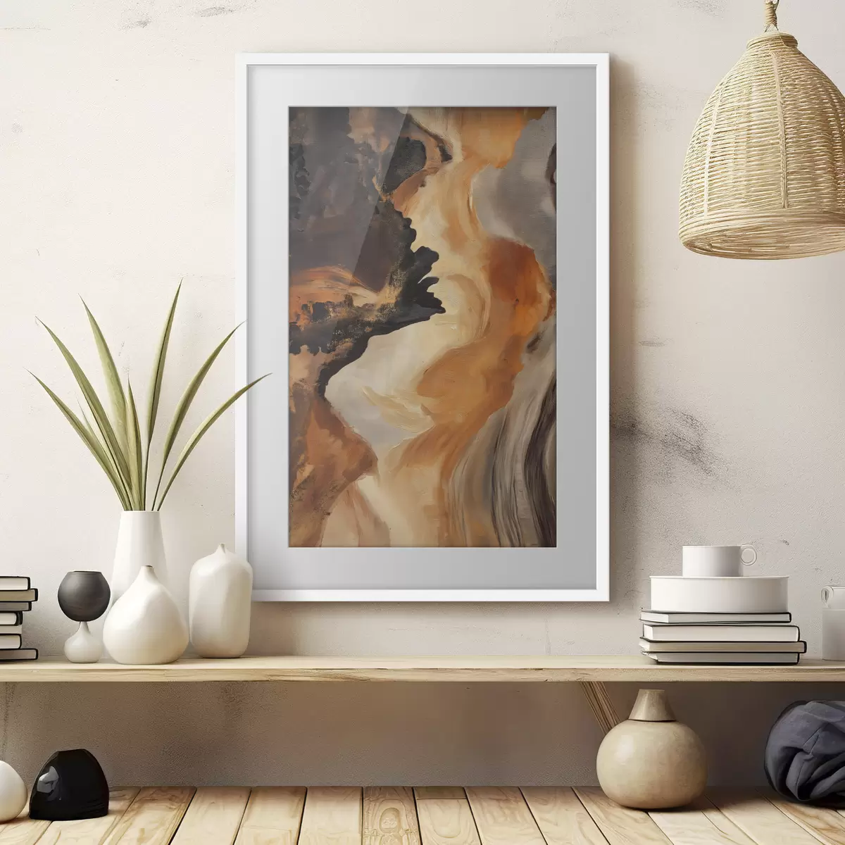 Poster Río de ámbar f48302