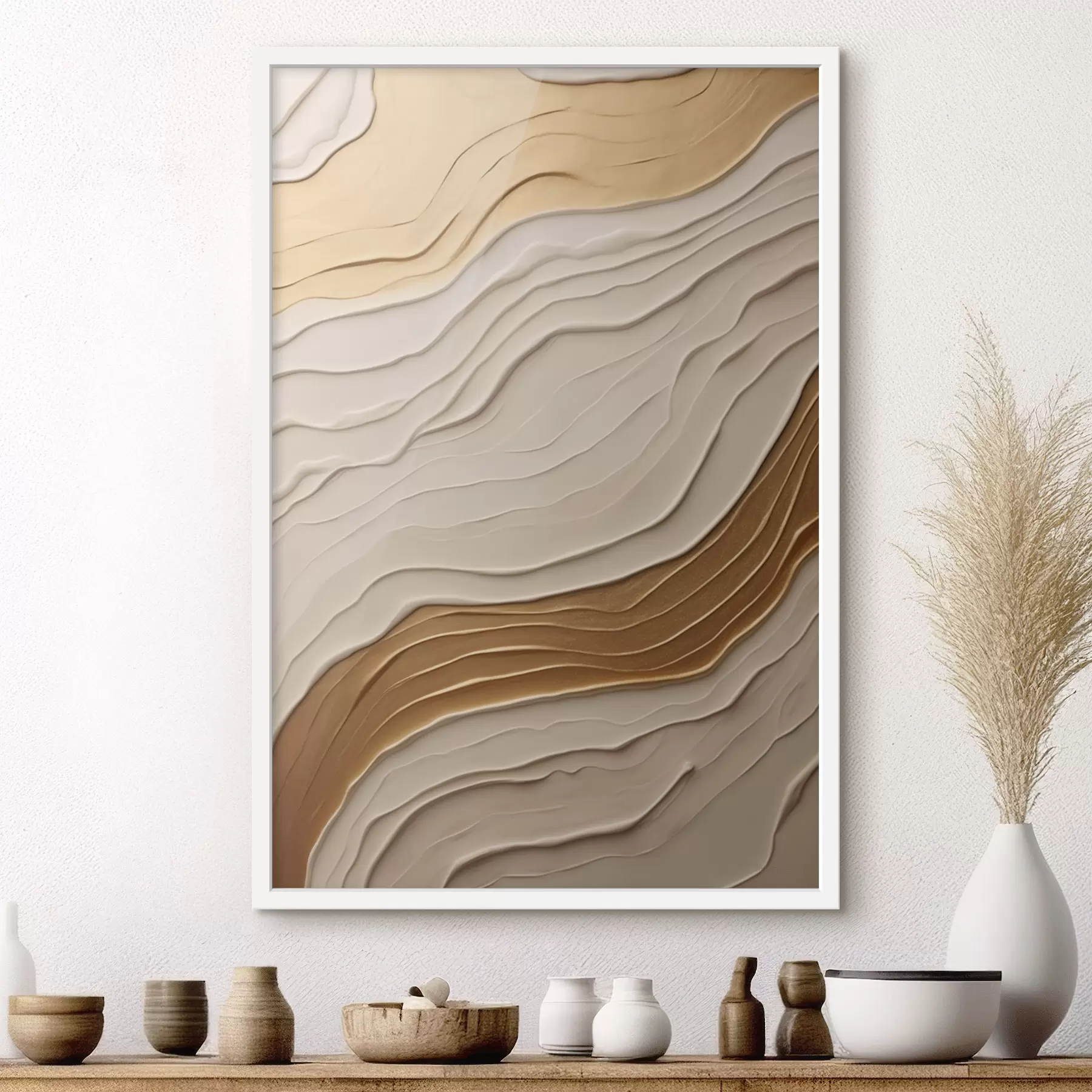 murales de pared Ondas abstractas f48311