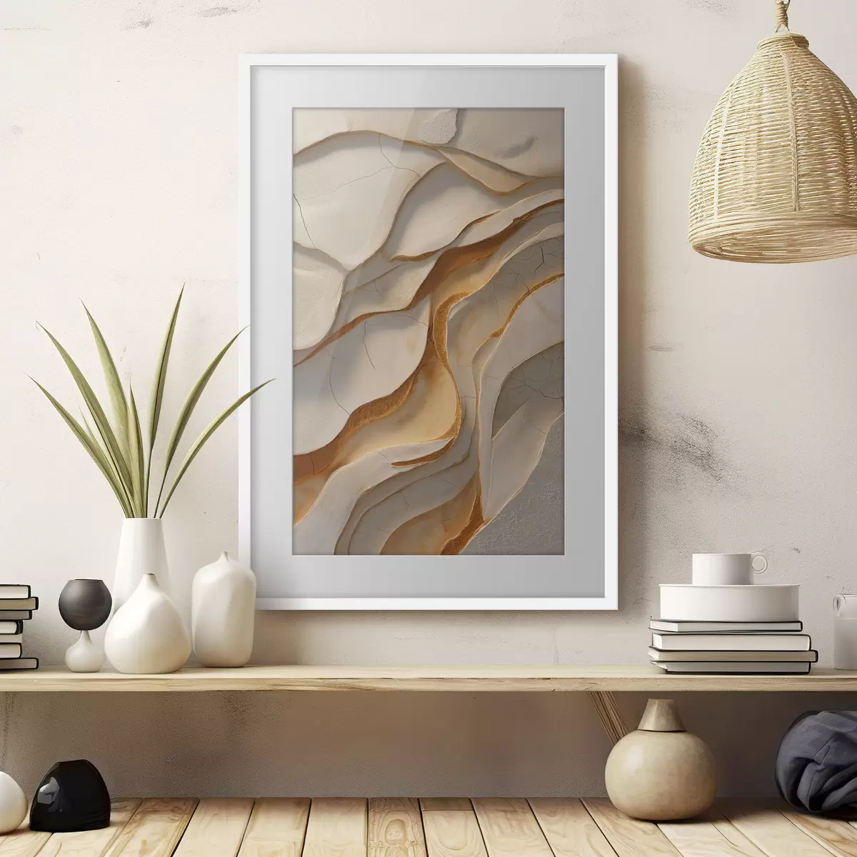 Poster Ondas abstractas f48313