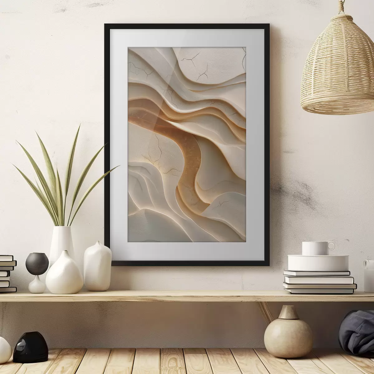 Poster Ondas abstractas f48314