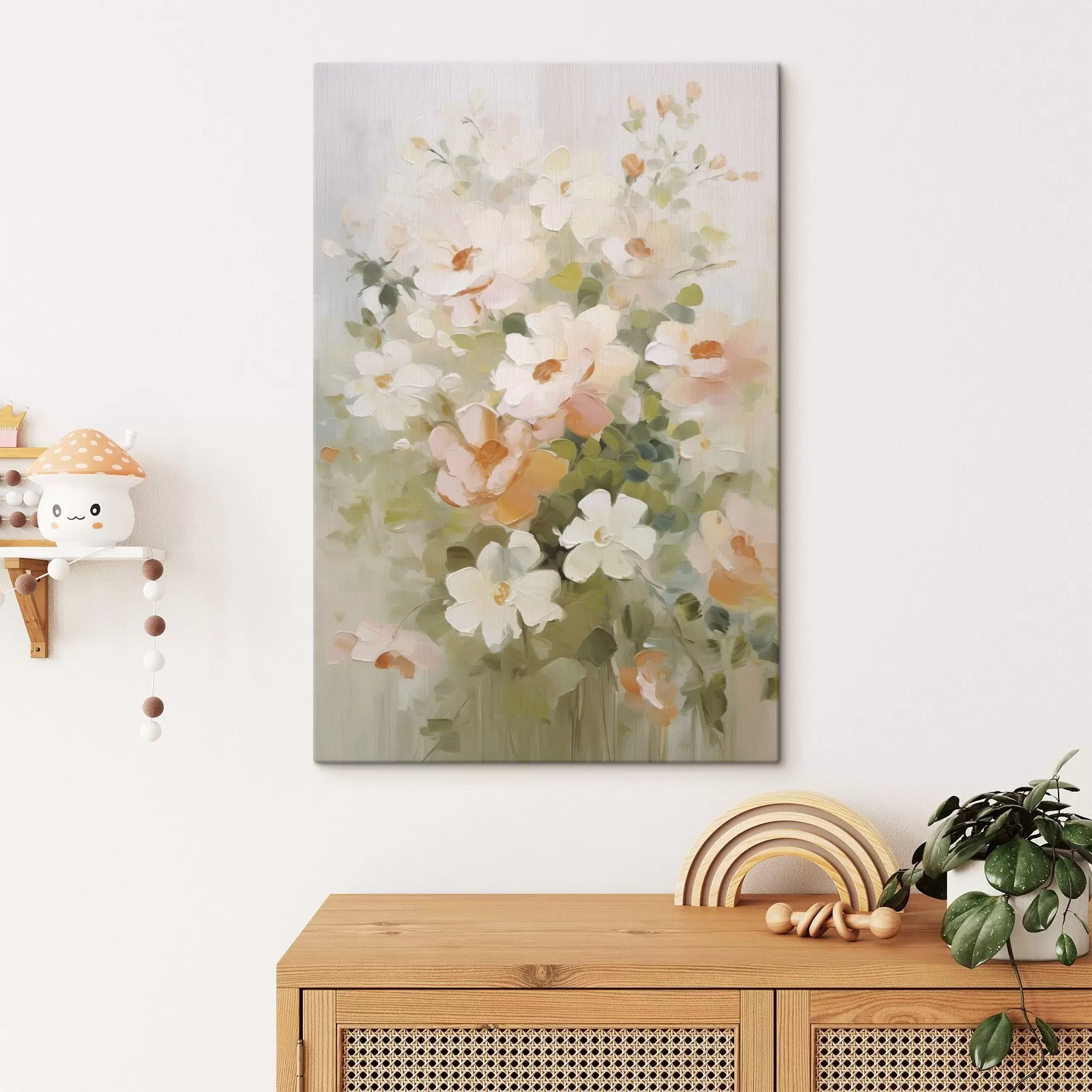 murales de pared Pintura imitación flores s48322