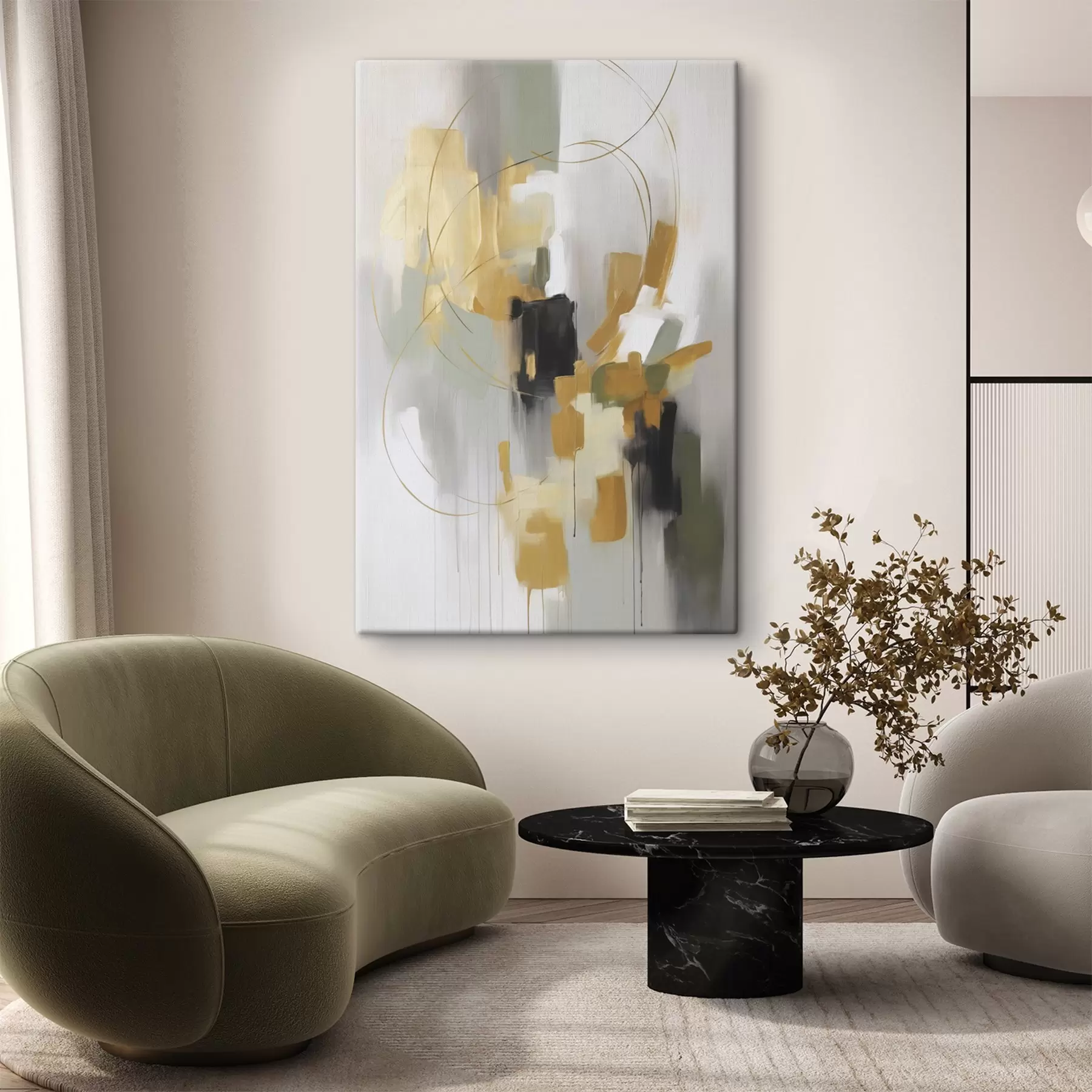 murales de pared Abstracción imitación de la pintura s48324