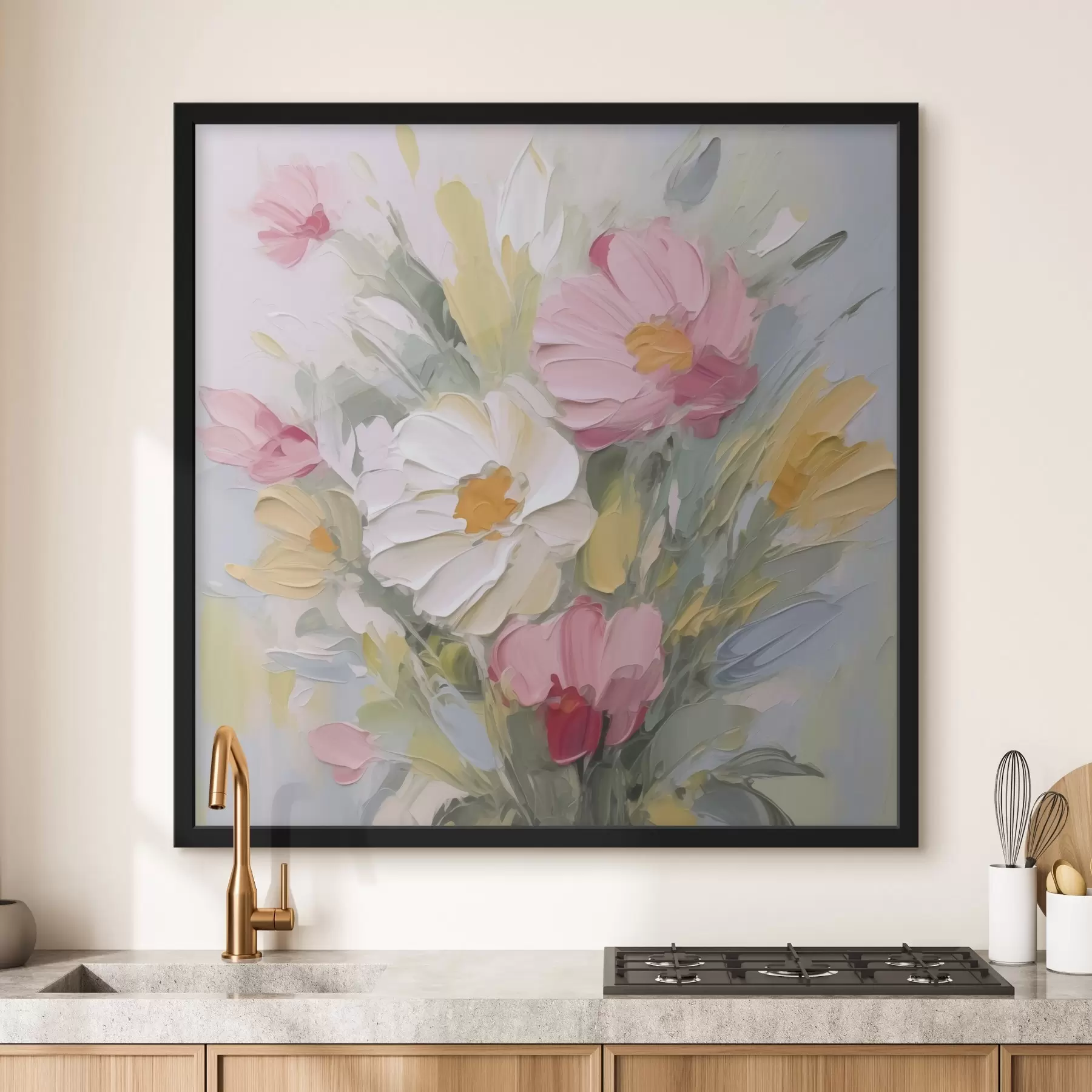 murales de pared Un ramo de flores imitación de pintura f48317