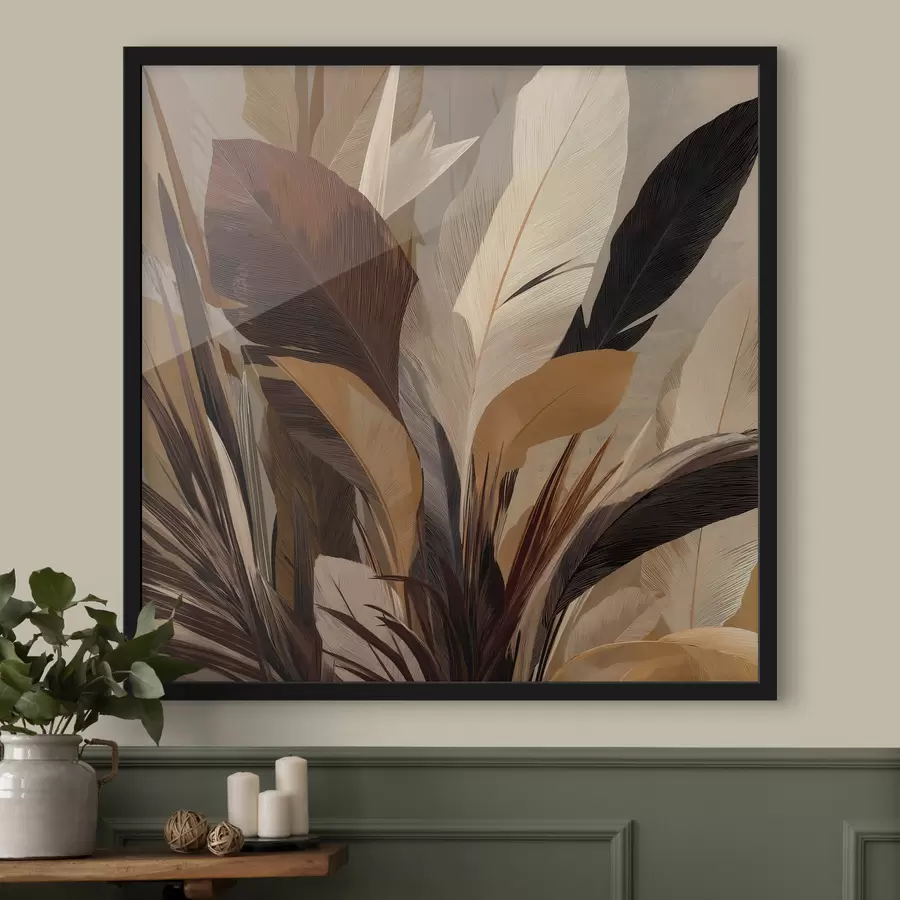 murales de pared Hojas f48380
