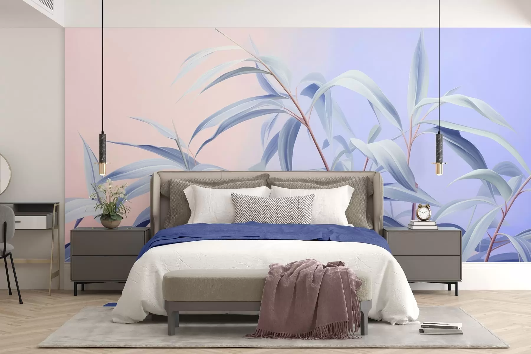 murales de pared Melodía del follaje w05366