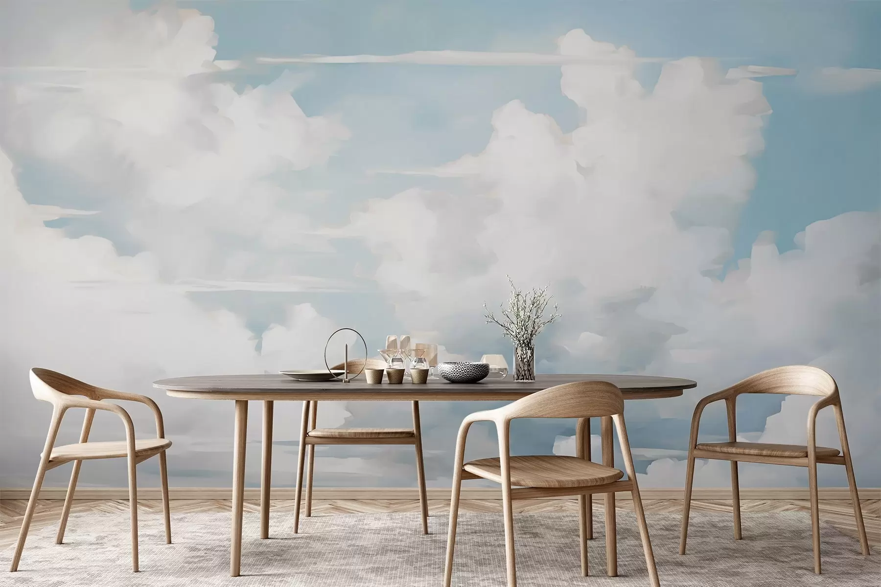 murales de pared Nubes w05370