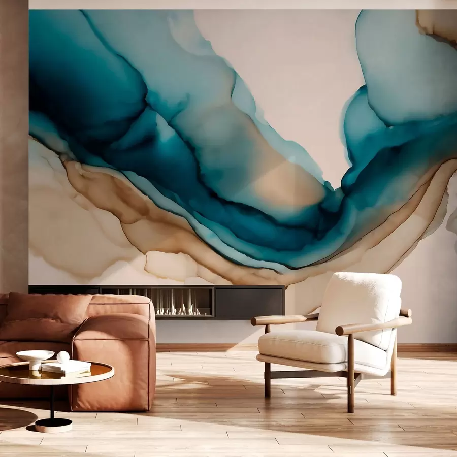 murales de pared textura abstracta al estilo de la tinta con alcohol w05238