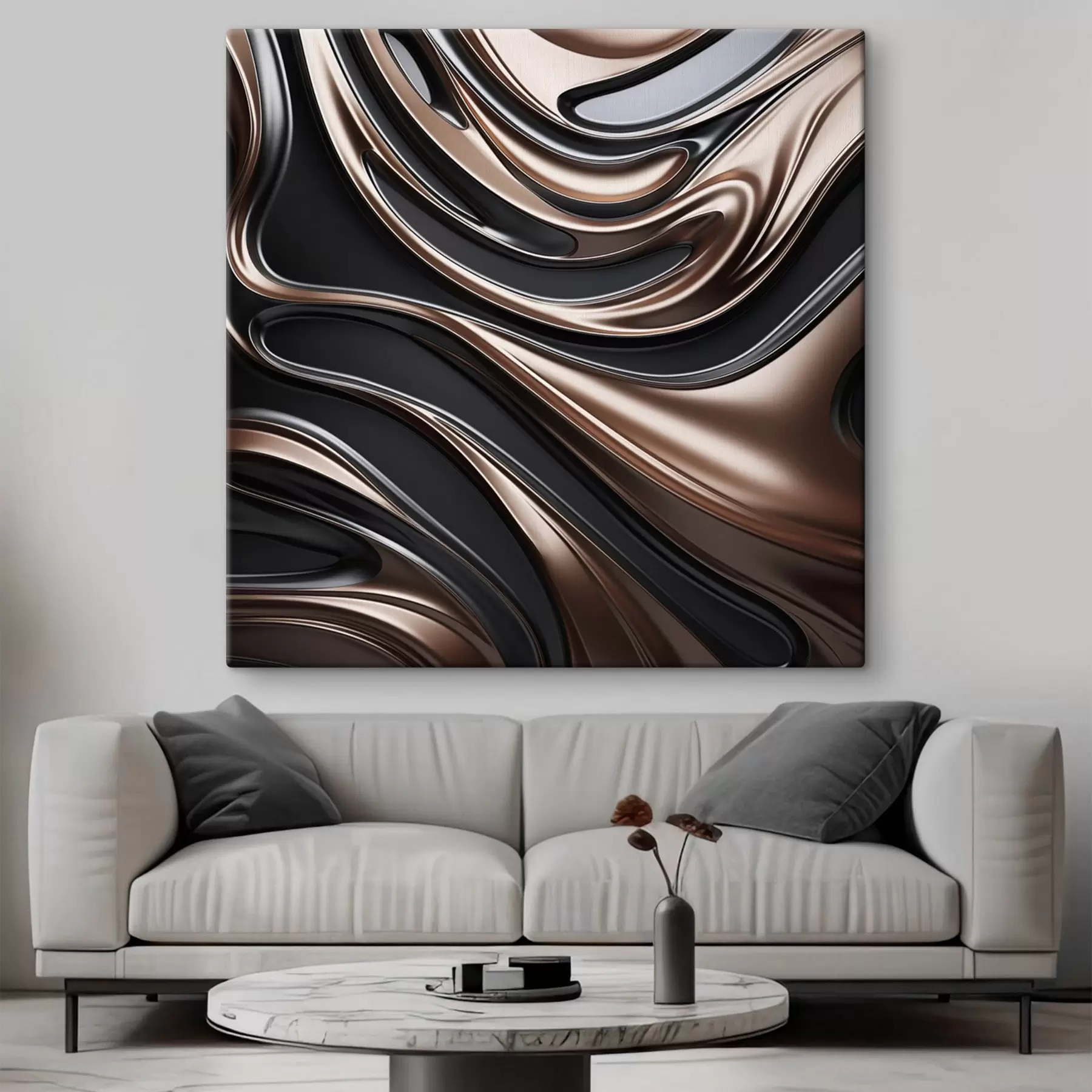 murales de pared Arte abstracto con motivos en espiral s48400