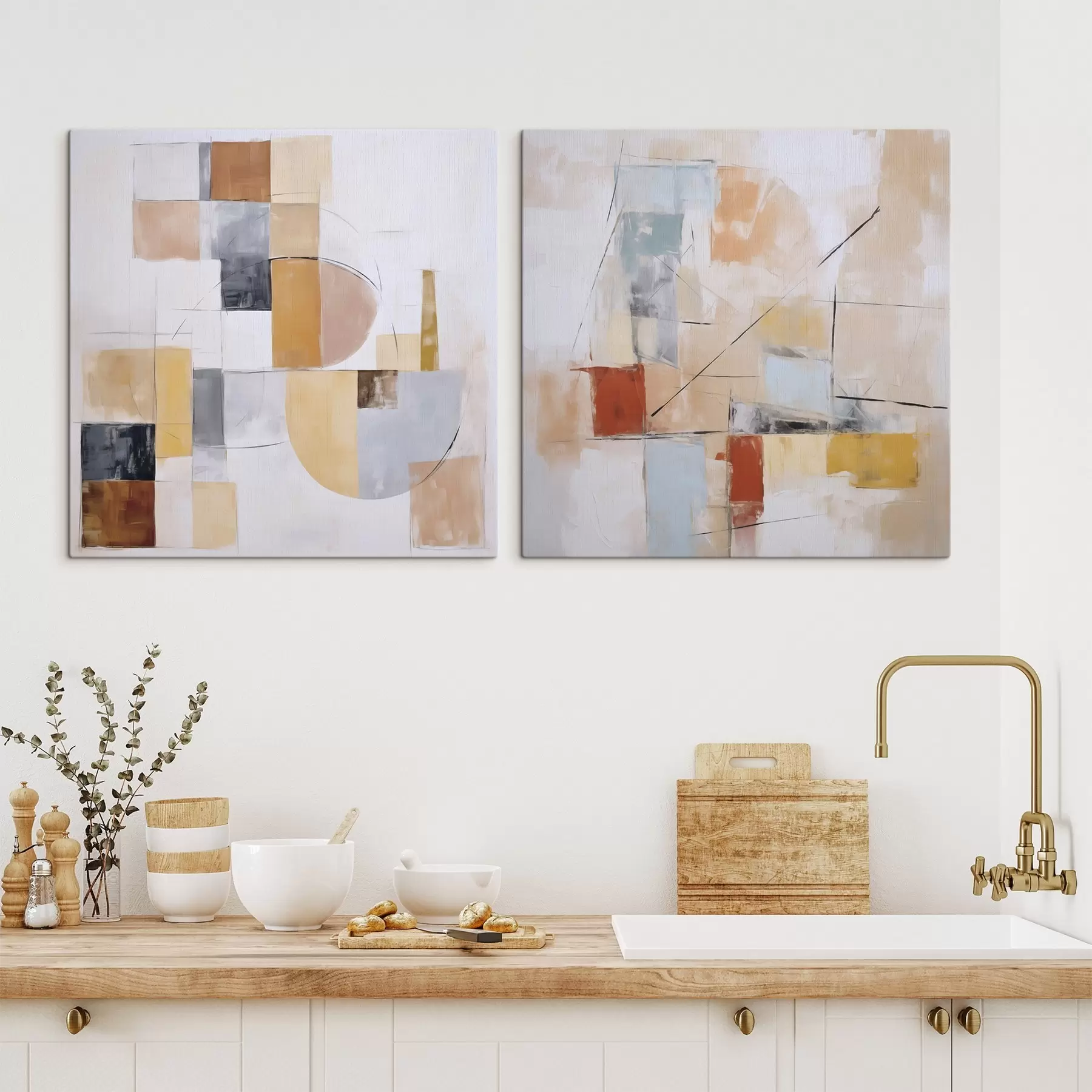 murales de pared Imitación abstracta de una pintura desgastada m30213