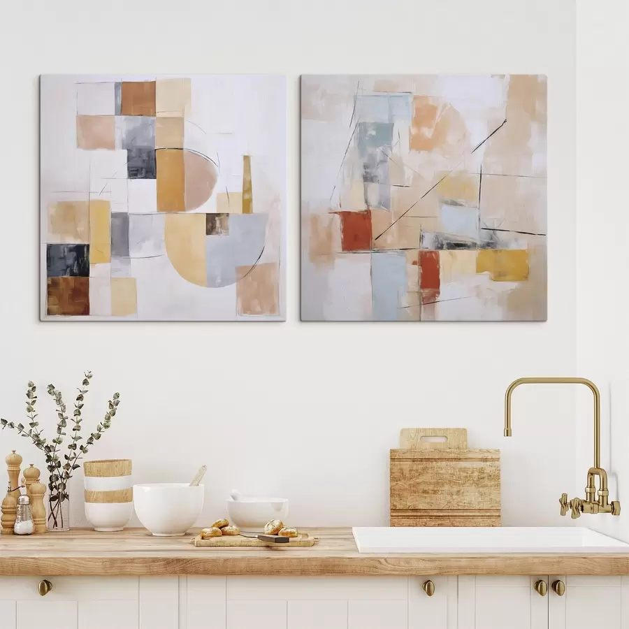 murales de pared Imitación abstracta de una pintura desgastada m30213