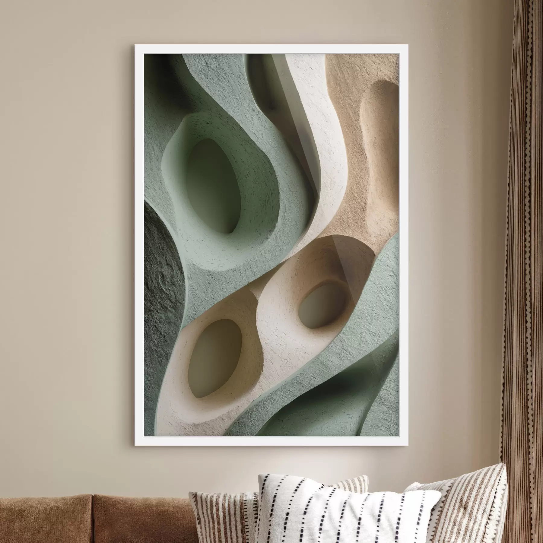 murales de pared Composición de formas orgánicas f48430