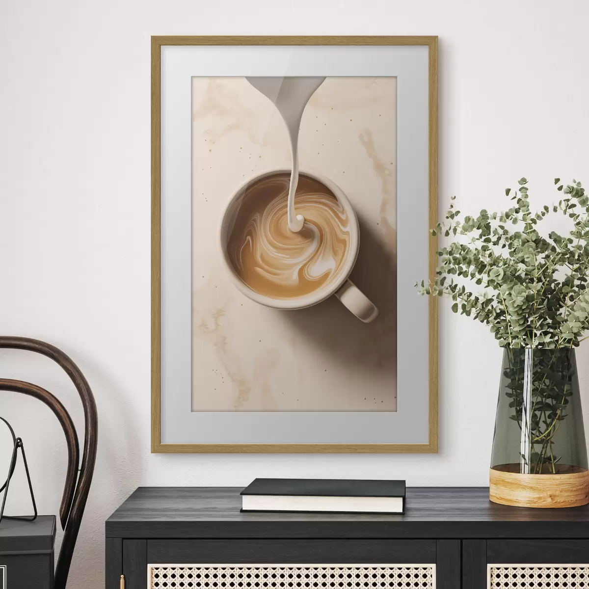 Poster Café con espuma f48439