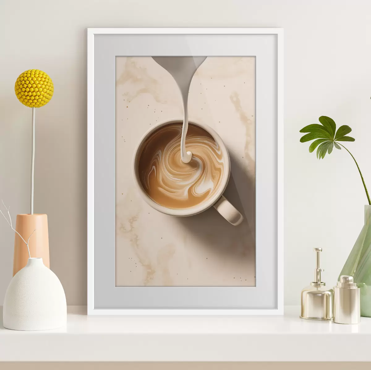 Poster Café con espuma f48439