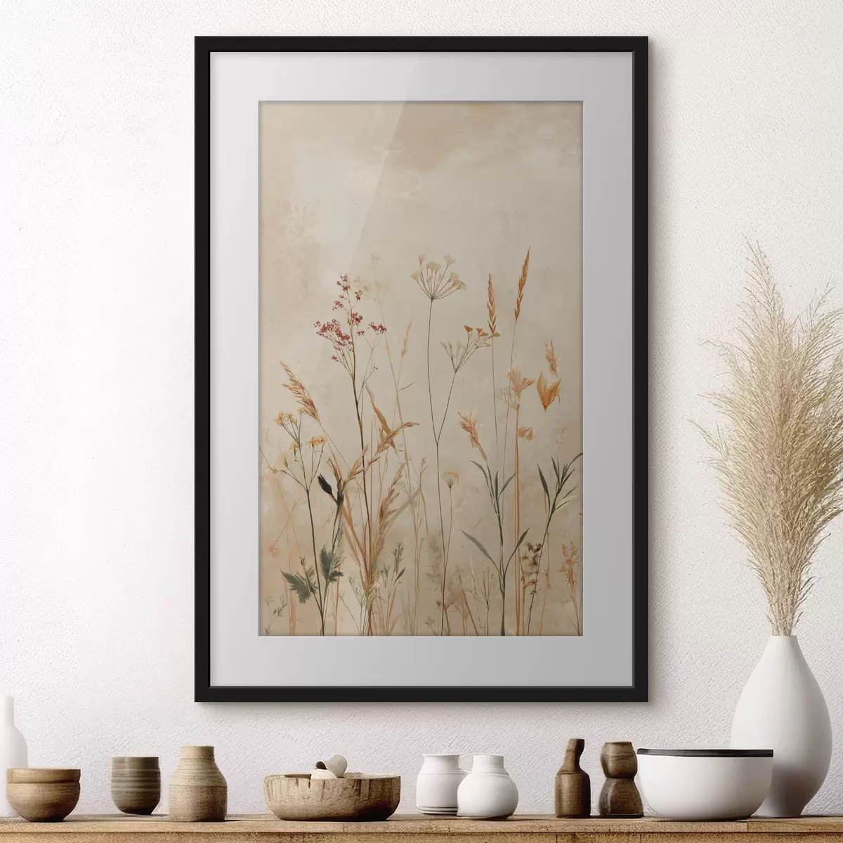 Poster Tallos florales ligeros f48441