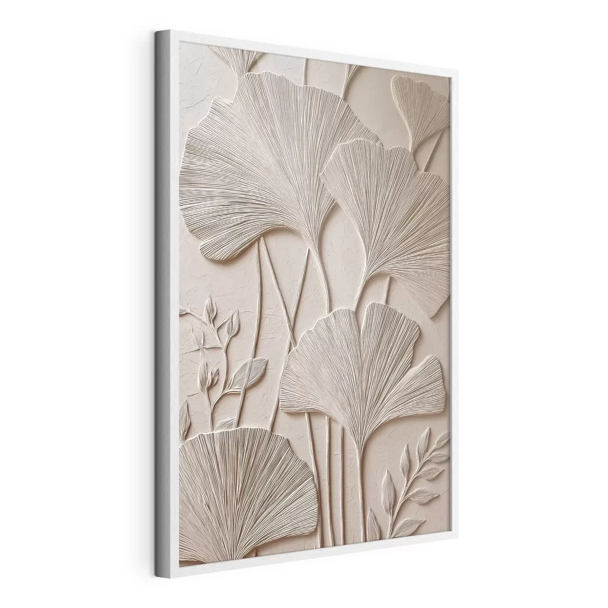 Poster Panel con motivos florales en relieve f48447