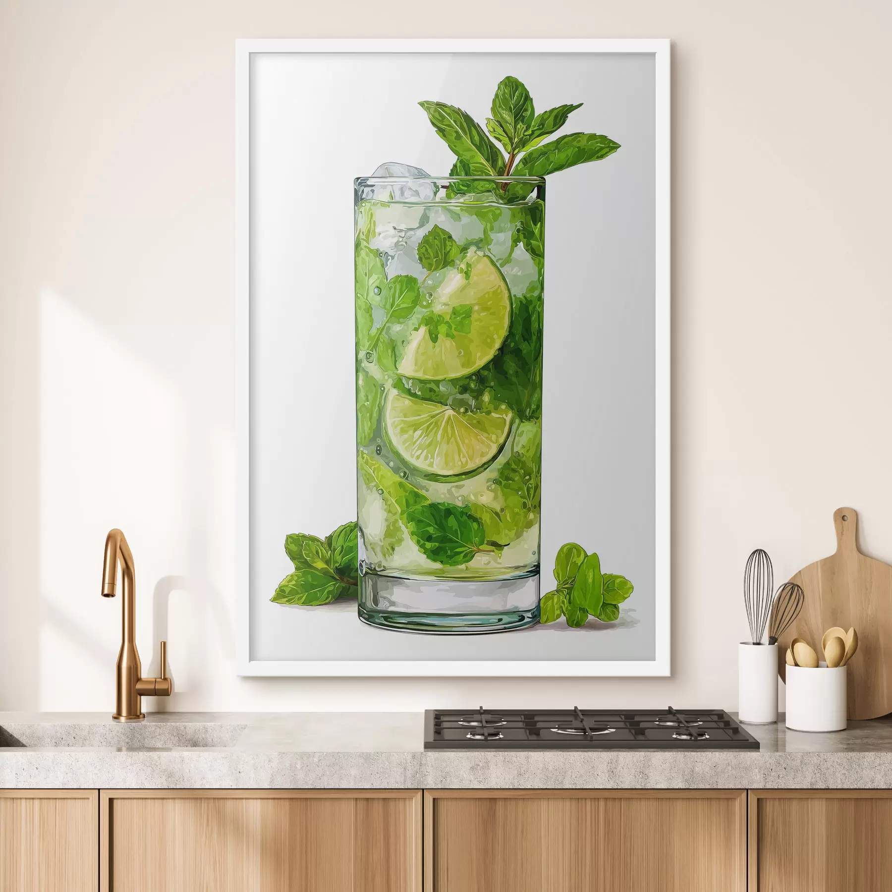 murales de pared Bebida de menta con hielo f48462