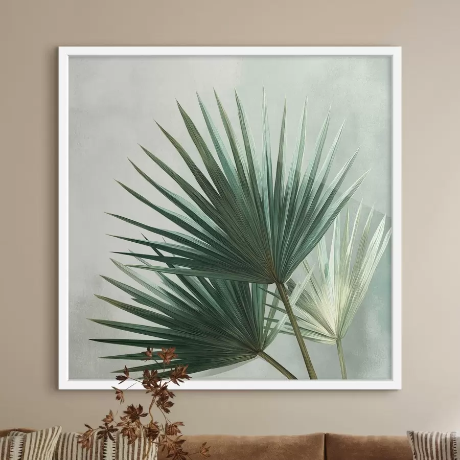 murales de pared Composición de hojas de palmera f48465