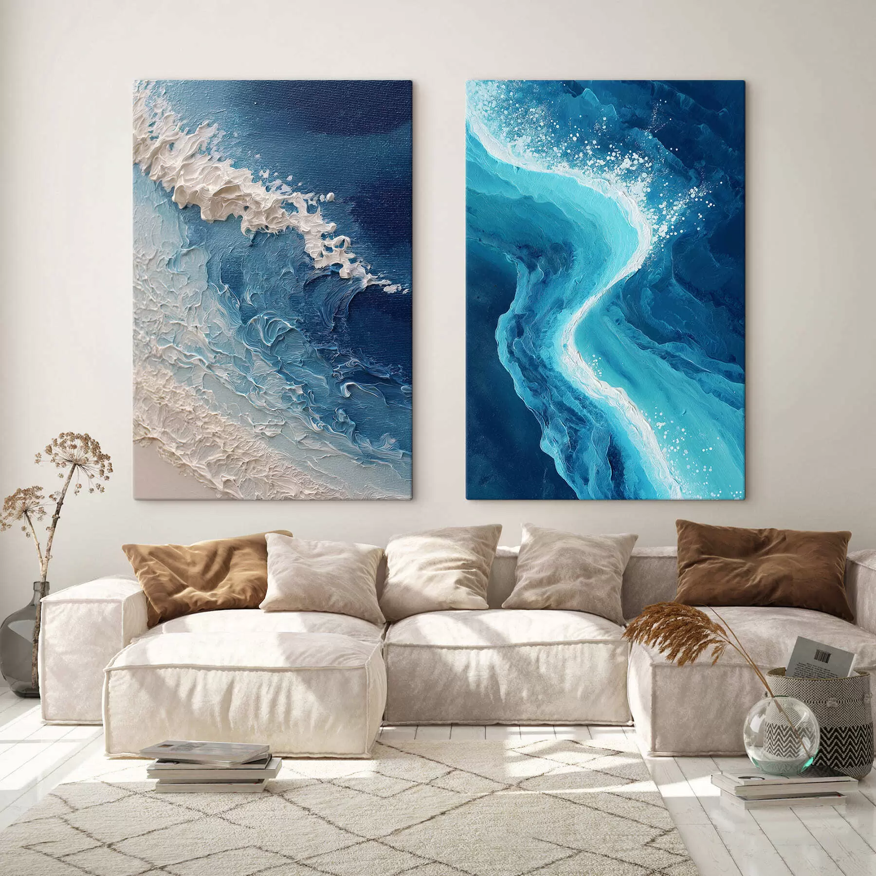 murales de pared Conjunto «Mujer y leopardo» m30229