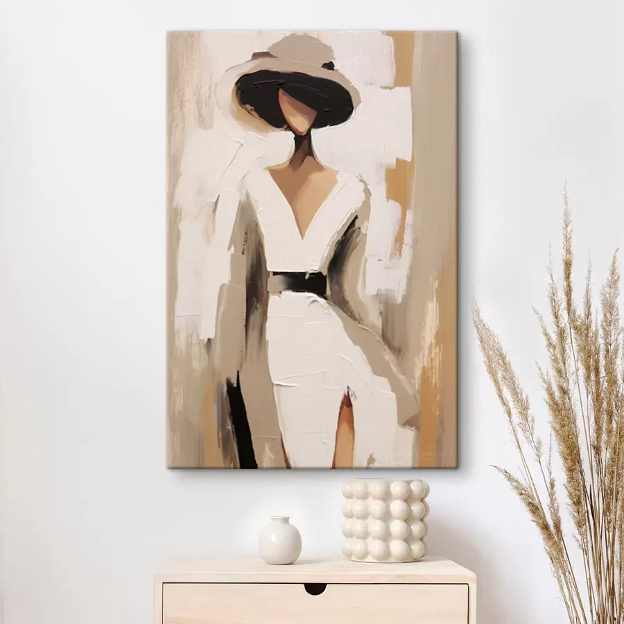 murales de pared Mujer con sombrero s48426